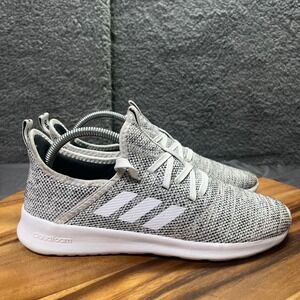 Adidas Cloudfoam Women's Athletic Running Shoes Grey White Size 8.5 DB0695